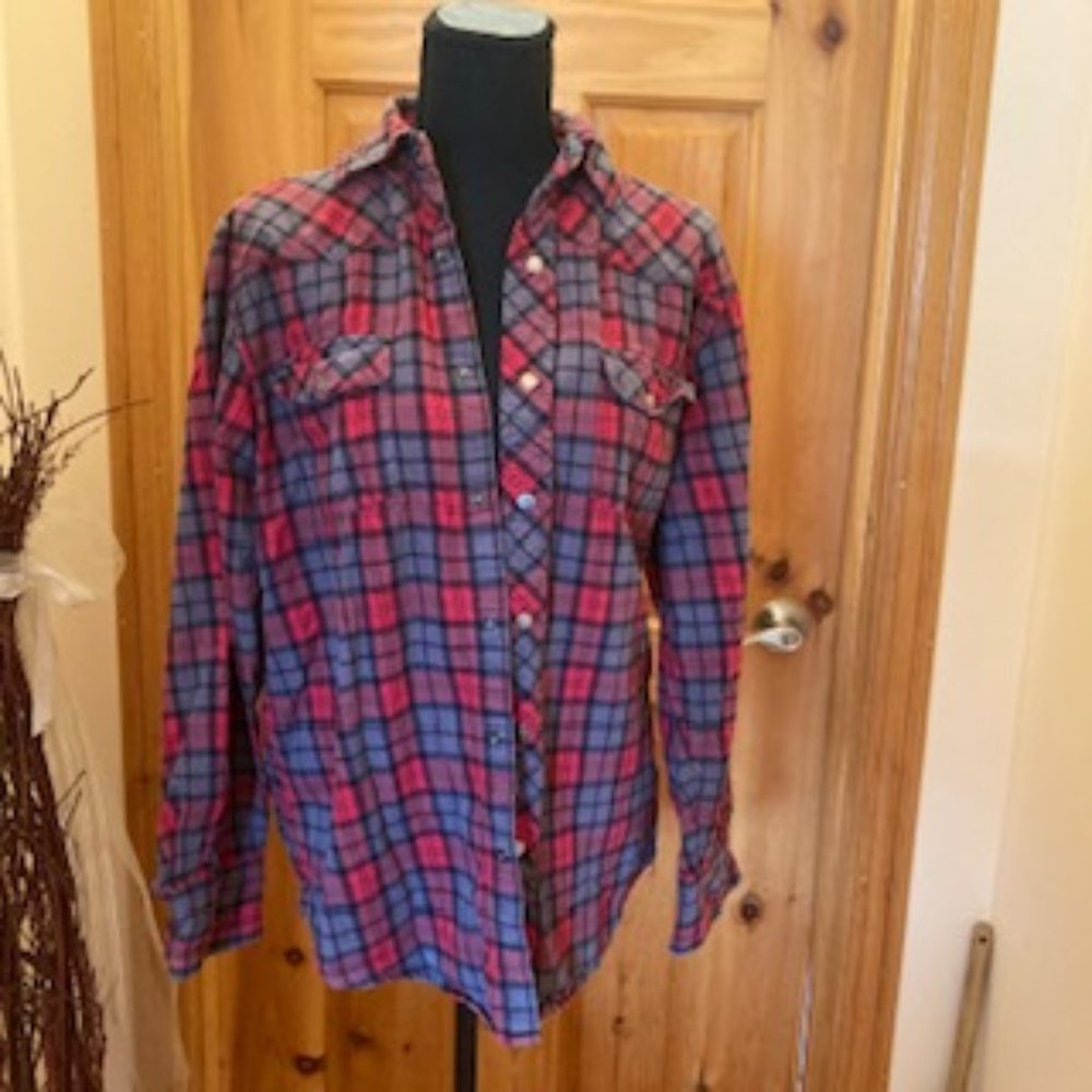 Dakota plaid 100% cotton shirt
